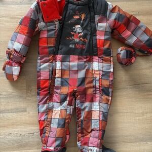 Kids Puffer One-Piece Snowsuit